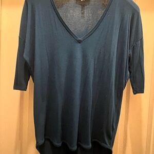 Express Navy V-Neck Tee